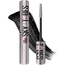 Load image into Gallery viewer, Maybelline Lash Sensational Sky Tubes Tubing Mascara, Extension-Like Lengthening Mascara, 24HR Eye Makeup with Shea Butter & Castor Oil, Very Black, 1 Count