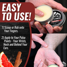 Load image into Gallery viewer, Rocky Mountain Barber Company Solid Cologne for Men – Citrus & Spice Scent – 2 Oz Size - Made with Coconut Oil, Shea Butter - Long-Lasting Scent