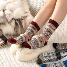 Load image into Gallery viewer, Pleneal Wool Socks for Women - Womens Winter Warm Wool Sock Men Cozy Knit Boots Socks for Women