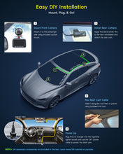 Load image into Gallery viewer, ROVE R2-4K DUAL Dash Cam Front and Rear, STARVIS 2 Sensor, FREE 128GB Card Included, 5G WiFi - up to 20MB/s Fastest Download Speed with App, 4K 2160P/FHD Dash Camera for Cars, 3" IPS, 24H Parking Mode
