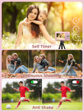 Load image into Gallery viewer, Digital Camera, FHD 1080P Camera, Digital Point and Shoot Camera with 16X Zoom Anti Shake, Compact Small Camera for Boys Girls Kids