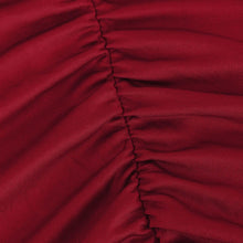 Load image into Gallery viewer, Women Rhinestone Cold Shoulder Ruched Cowl Neck Bodycon Midi Dress Sexy Elegant Vintage Party Cocktail Club Date Night Office Wear Red