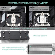 Load image into Gallery viewer, Thermalright Assassin X120 Refined SE CPU Air Cooler, 4 Heat Pipes, TL-C12C PWM Fan, Aluminium Heatsink Cover, AGHP Technology, for AMD AM4/AM5/Intel LGA 1150/1151/1155/1200/1700/1851(AX120 R SE)