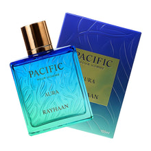 Load image into Gallery viewer, RAYHAAN Pacific Aura - Citrus, Aromatic, Mint, Amber, Fresh - Eau de Parfum Spray for Men, 3.4 Ounce / 100 ml