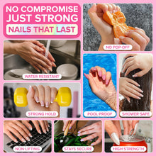 Load image into Gallery viewer, Super Strong Nail Glue for Press On Nails, Nail Tips & Acrylic Nails (8ml) NYK1 NailBond Brush On Glue for Press Ons, Tips & Acrylics - Long Lasting, Maximum Strength, Mess-Free Application