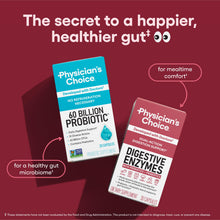 Load image into Gallery viewer, Physician's CHOICE Digestive Enzymes for Bloating & Digestion - Fast-Acting 16 Enzyme Formula with Organic Prebiotics & Probiotics for Gut & Digestive Health - Meal Time Discomfort Relief - 60 CT