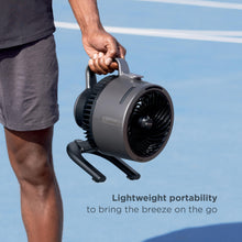 Load image into Gallery viewer, Shark FlexBreeze HydroGo Fan & Travel Bag — Ultra-powerful portable fan with indoor + outdoor evaporative mist. Corded & cordless, White, FA053BRN