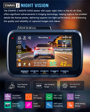 Load image into Gallery viewer, ROVE R2-4K DUAL Dash Cam Front and Rear, STARVIS 2 Sensor, FREE 128GB Card Included, 5G WiFi - up to 20MB/s Fastest Download Speed with App, 4K 2160P/FHD Dash Camera for Cars, 3" IPS, 24H Parking Mode