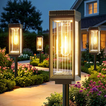 Load image into Gallery viewer, ELECLINK Solar Pathway Lights Outdoor, 8 Pack Upgraded Solar Lights Outdoor Waterproof, Bright Up to 15 Hrs Auto On/Off Garden Light for Yard Patio Lawn Path Walkway Driveway Outside Decor
