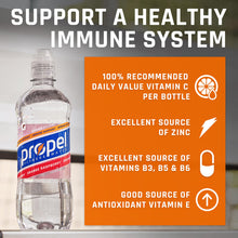 Load image into Gallery viewer, Propel Immune Support with Vitamin C + Zinc, 3 Flavor Variety Pack, 16 Fl Oz (Pack of 12)