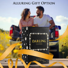 Load image into Gallery viewer, Darling for Women Eau De Parfum- Floral & Woody Fragrance - Top Notes of Gardenia, Violet Petals & Jasmine - Powdery Soft Dry Down of White Woods, Vanilla & Musk as Base - Elegant 100ml Bottle