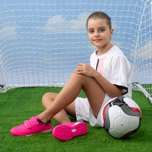 Load image into Gallery viewer, brooman Kids Comfortable Turf Soccer Shoes Athletic Football Shoes (10,Pink)