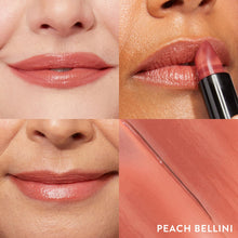 Load image into Gallery viewer, LAURA GELLER NEW YORK Italian Marble Sheer Lipstick - Peach Bellini - Hydrating & Lightweight - Vitamin E & Caster Seed Oil - Cream Finish