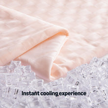 Load image into Gallery viewer, Amazon Basics Cooling Comforter, Soft Lightweight Waffle Weave Blanket for Hot Sleepers, Summer & All Season Bedding to Keep Cool for Night Sweats, 106"x90", King, Pink