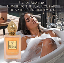 Load image into Gallery viewer, Prince Parfums Dubai - Story of Freesia Magnolia For Women - 3.4 Ounces - Extrait de Parfum - Delicate Bouquet of Freesia, Magnolia - Essence of Femininity & Beauty