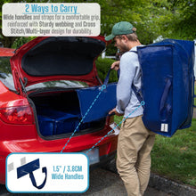 Load image into Gallery viewer, VENO 6 Pack Moving Bags w/Backpack Straps, Moving Boxes & Storage Bins Alternative, Packing Supplies, Camping Accessories Totes for Storage, Dorm Room Essentials Storage Bags (Blue, 6 Pack)