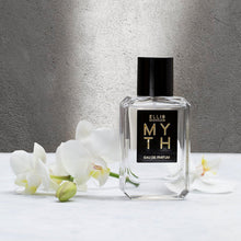 Load image into Gallery viewer, Ellis Brooklyn MYTH Eau de Parfum, Sophisticated Jasmine Musk Perfume for Women, Clean, Vegan, Paraben-Free, Long Lasting, Notes of Bergamot, Tiger Orchid & White Cedarwood, 50ml / 1.7oz