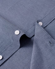 Load image into Gallery viewer, Alimens & Gentle Mens Dark Blue Button Down Shirts Long Sleeve Dress Shirt Work Oxford Shirt with Pocket,Navy,Large