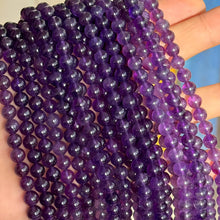 Load image into Gallery viewer, MJDCB 5A Natural South Africa Amethyst Gemstone Round Stone Beads for Jewelry Making DIY Bracelet Necklace (6mm)