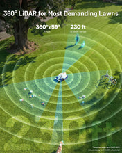 Load image into Gallery viewer, Mammotion LUBA 3 AWD 5000H Robot Lawn Mower with Garage, 1.25 Acres, 360° LiDAR+NetRTK+AI Vision, All-Wheel-Drive for 80% Slopes, 50 Multi-Zone Management, Cutting Height 2.2"-4.0"