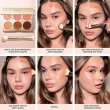 Load image into Gallery viewer, ICONIC LONDON Multi-Use Cream Blush, Bronze and Highlight Palette | Cruelty-Free, Vegan Makeup