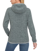 Load image into Gallery viewer, Little Donkey Andy Women's Lightweight Warm Polar Fleece Running Jacket Hooded Full-Zip Thermal Coat Hiking Travel Casual Green M