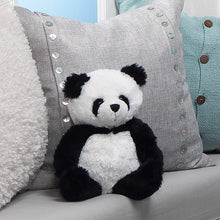 Load image into Gallery viewer, Lambs & Ivy Wild Life Black/White Plush Panda Bear Stuffed Animal Toy - Lucky