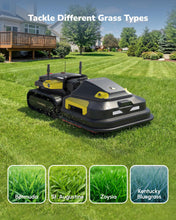 Load image into Gallery viewer, YARBO Robot Lawn Mower Pro with Modular Design for Large Yard up to 6 Acres, Perimeter Wire Free APP Control Robotic Lawnmower with 0.8"-4.0" Cutting Height, AI Vision & RTK for Navigation