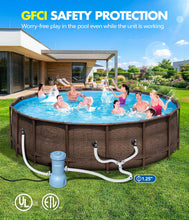 Load image into Gallery viewer, KimFilter Pro Series 1000 GPH Above Ground Pool Filter Pump, Powerful Pool Cartridge Filter Pump, Water Circulation and Filtration System -Improved Water Clean & Clarity, Pools Pumps Above Ground-Blue
