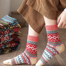 Load image into Gallery viewer, Pleneal Wool Socks for Women - Womens Winter Warm Wool Sock Men Cozy Knit Boots Socks for Women