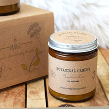 Load image into Gallery viewer, Aromatherapy Organic Jasmine & Rose Natural Soy Wax Candle | Dry Flowers Scented | 100% Pure Essential Oil | Gift for Your Partner | Home Decor | Relax Your Mind | Long Lasting - 9Oz
