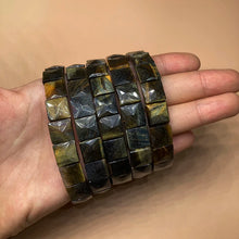 Load image into Gallery viewer, BOEYCJR Colorful Tiger Eyes Natural Stone Beads Bangles & Bracelets Handmade Jewelry Energy Bracelet for Women or Men