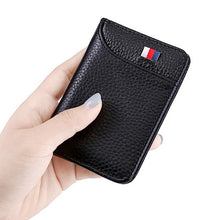 Load image into Gallery viewer, Luxury Men Card Holder Leather Thin Mini Men's Wallet Small Pocket Purse Women Bank Credit Card Holder for Men Card Wallets