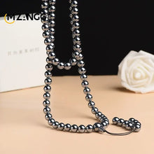 Load image into Gallery viewer, Natural Terahertz 108 Buddha Beads Energy Stone Jade Bracelet Necklace for Men and Women Fashion Luxury Jewelry Holiday Gifts