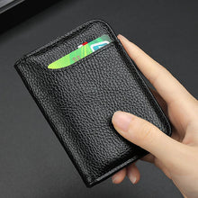 Load image into Gallery viewer, Luxury Men Card Holder Leather Thin Mini Men's Wallet Small Pocket Purse Women Bank Credit Card Holder for Men Card Wallets