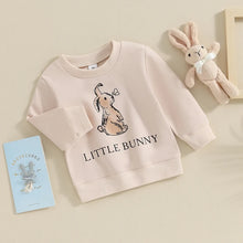 Load image into Gallery viewer, 2023-11-04 Lioraitiin 0-3Y Toddler Baby Boy Girl Easter Outfit Crewneck Sweatshirt Letter Long Sleeve Pullover Spring Shirt Tops
