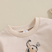 Load image into Gallery viewer, 2023-11-04 Lioraitiin 0-3Y Toddler Baby Boy Girl Easter Outfit Crewneck Sweatshirt Letter Long Sleeve Pullover Spring Shirt Tops