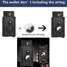 Load image into Gallery viewer, Rfid Credit Card Holder Wallet For AirTag Men Women Wallets Money Bags Leather Wallet For Apple Air Tag Purses Smart Wallet
