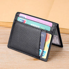 Load image into Gallery viewer, YUECIMIE Super Slim Soft Wallet 100% Genuine Leather Mini Credit Card Holder Wallets Purse Thin Small Card Holders Men Wallet