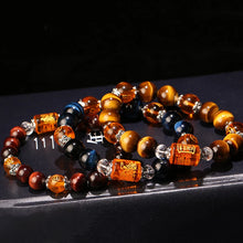 Load image into Gallery viewer, BOEYCJR The God of wealth Tiger Eyes Stone Beads Bangles & Bracelets Jewelry Lucky Energy Couple Bracelet for Women or Men