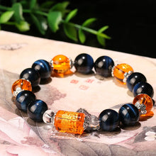 Load image into Gallery viewer, BOEYCJR The God of wealth Tiger Eyes Stone Beads Bangles & Bracelets Jewelry Lucky Energy Couple Bracelet for Women or Men