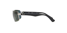 Load image into Gallery viewer, Ray-Ban RB3478 Rectangular Sunglasses, Gunmetal/Green Polarized, 60 mm