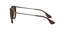 Load image into Gallery viewer, Ray-Ban Women's RB4171 Erika Sunglasses, Dark Rubber Tortoise/Brown Gradient, 54 mm
