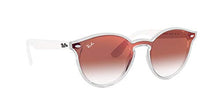 Load image into Gallery viewer, Ray-Ban RB4380N Blaze Round Sunglasses, Matte Transparent/Red Gradient Mirror, 37 mm