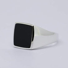 Load image into Gallery viewer, lifufinejewels Mens 925 Sterling Silver Black Onyx Signet Ring (13)