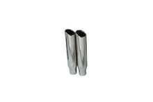 Load image into Gallery viewer, Truck Exhaust Kits - Shop Line dual exhaust system 2.5 AL pipe Flowmaster Super 40 2.5" Polished Rolled Edge Clamp on Tip