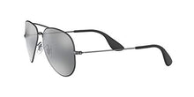 Load image into Gallery viewer, Ray-Ban Unisex-Adult RB3558 Sunglasses, Matte Black Antique/Grey Mirror, 58 mm