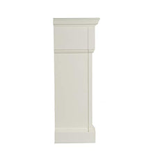 Load image into Gallery viewer, SEI Furniture Calvert Electric Carved Floral Trim Fireplace, Ivory