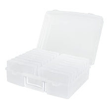 Load image into Gallery viewer, novelinks Photo Case 4" x 6" Photo Box Storage - 16 Inner Photo Keeper Photo Organizer Cases Photos Storage Containers Box for Photos (Clear)