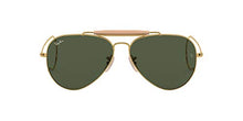 Load image into Gallery viewer, Ray-Ban unisex adult Rb3030 Outdoorsman I Sunglasses, Gold/Green, One Size US